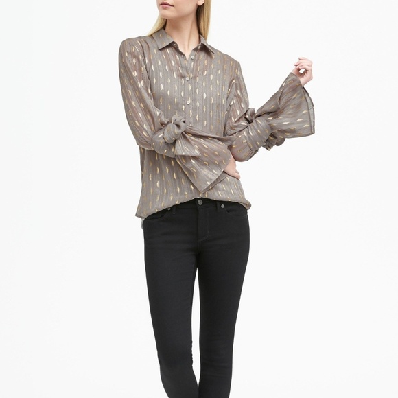 Banana Republic Dillion Foil Top Blouse - Picture 1 of 3
